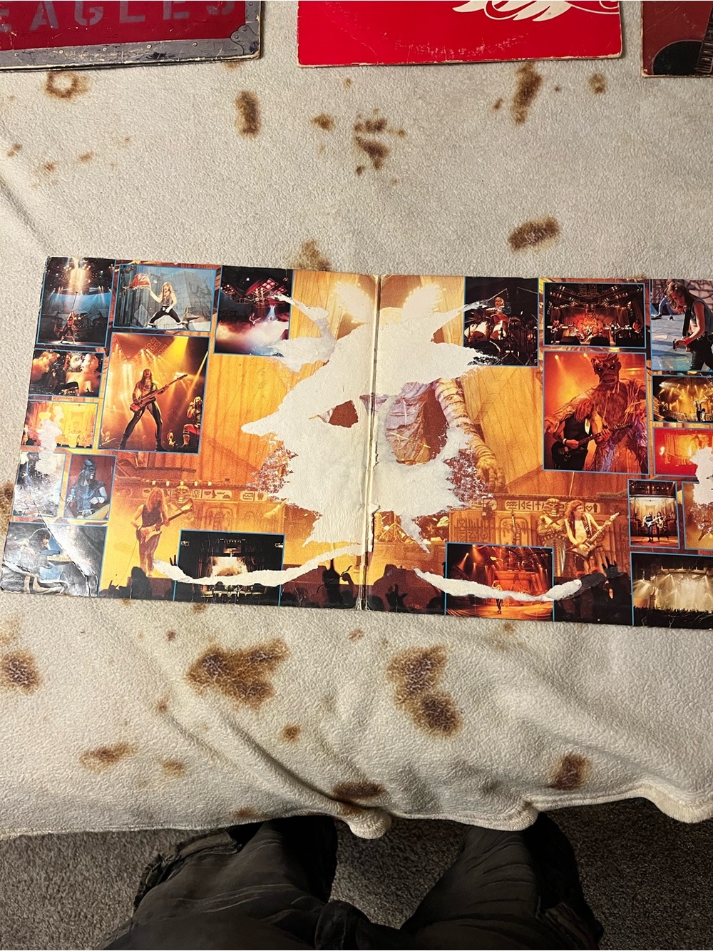 Iron Maiden Live After Death Vinyl Record - Blue & Yellow Cover - Picture 6 of 14